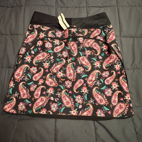 Lands' End Quick Dry Board Skort Swim Skirt - Size: 2 - NWT - Paisley Floral - Picture 7 of 13